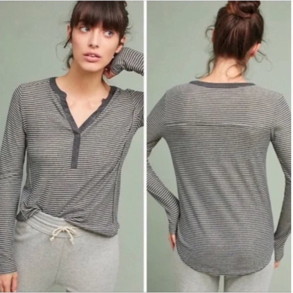 Anthropologie Akemi + Kin Aluna Lurex Henley
